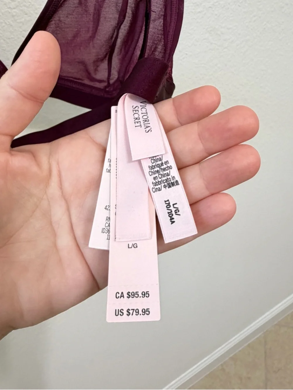 Victoria's Secret Sheer Mesh Bralette in Plum - Picture 4 of 10